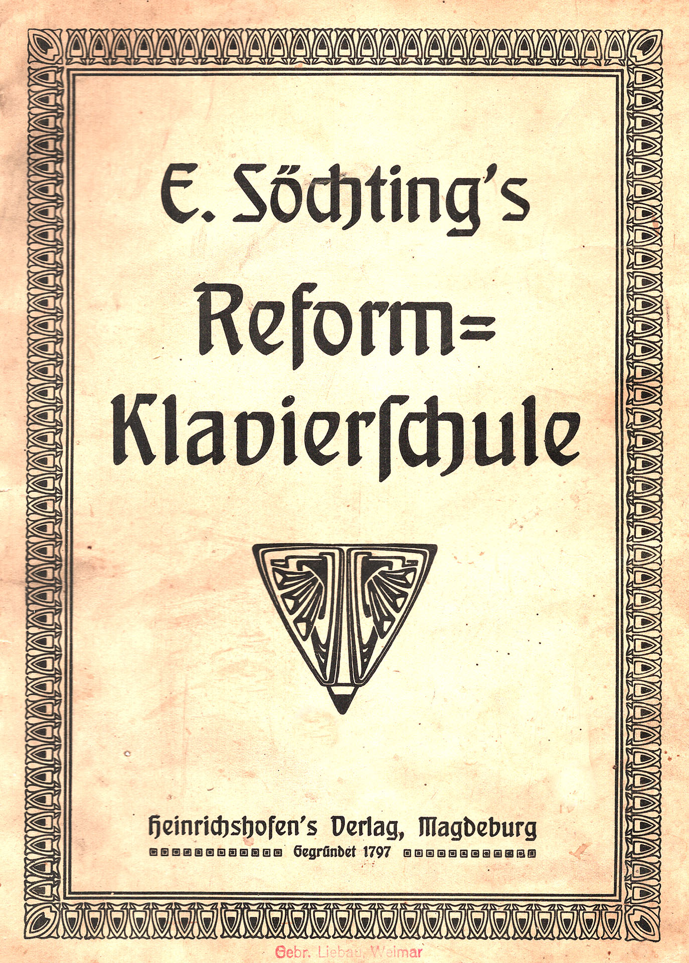 Reform - Klavierschule - Söchting, Emil